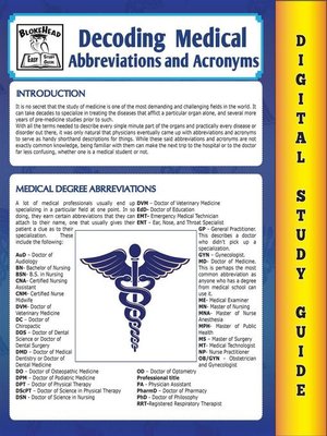 cover image of Medical Abbreviations and Acronyms (Blokehead Easy Study Guide)